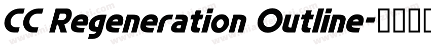 CC Regeneration Outline字体转换